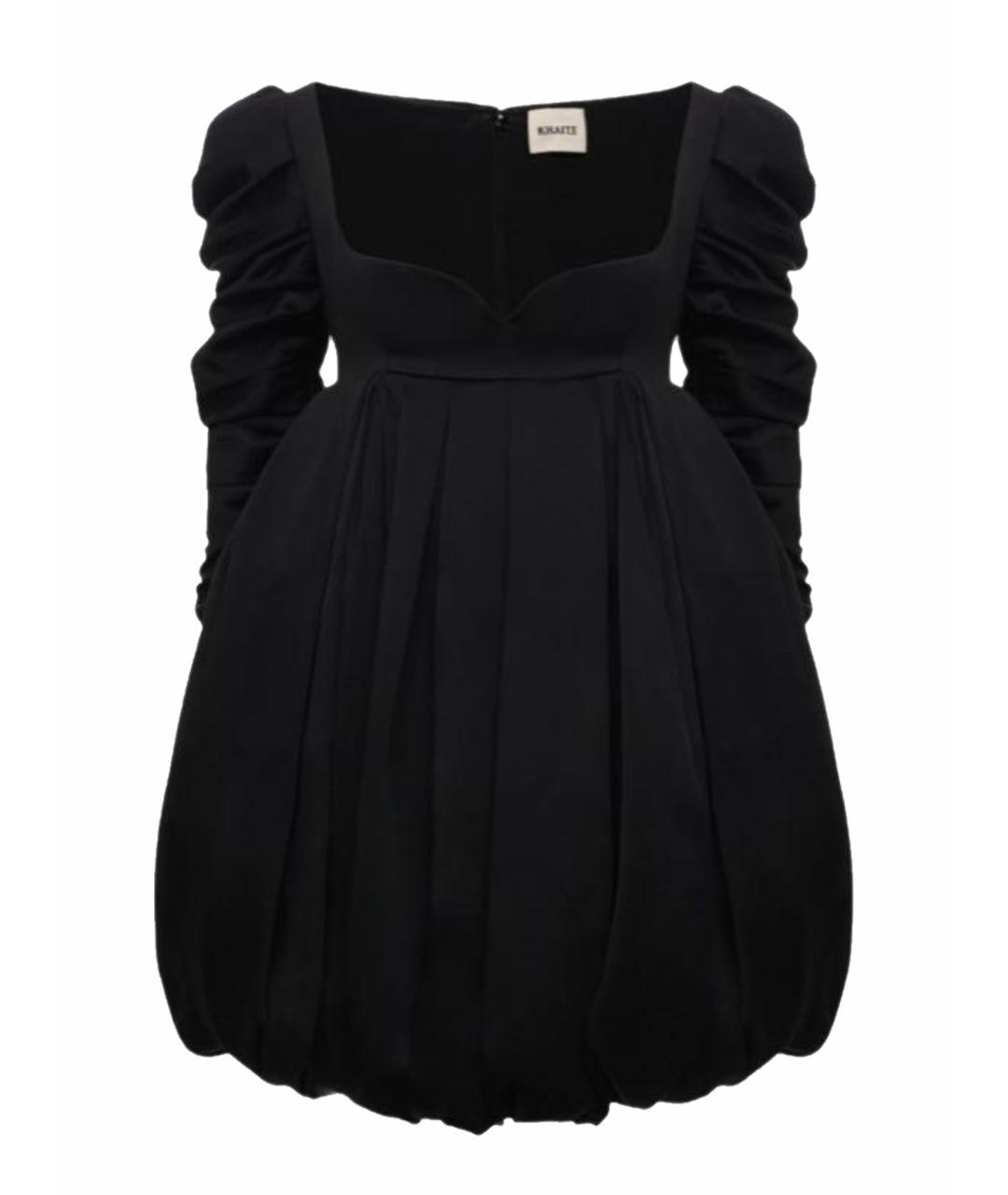 KHAITE Черное шелковое коктейльное платье, фото 1