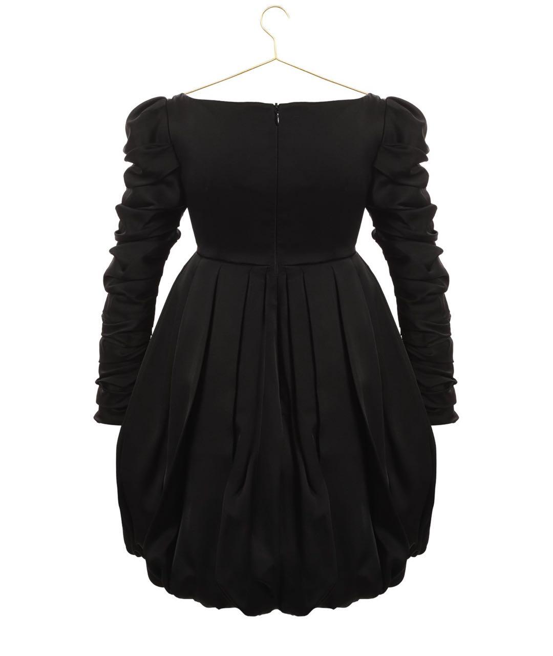 KHAITE Черное шелковое коктейльное платье, фото 5