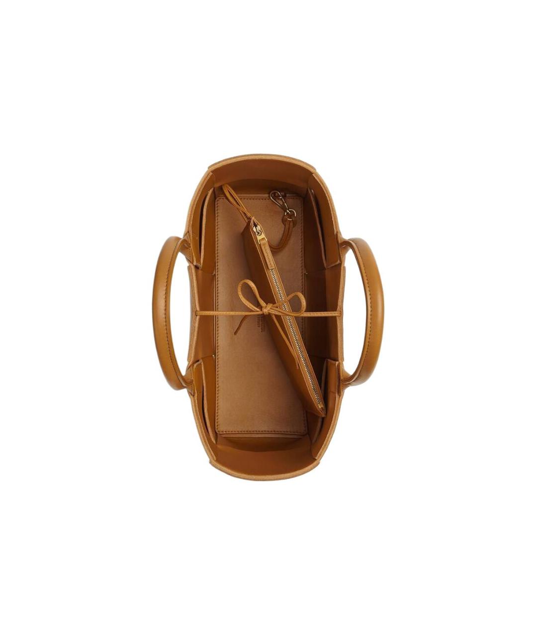 BOTTEGA VENETA Коричневая кожаная сумка через плечо, фото 3