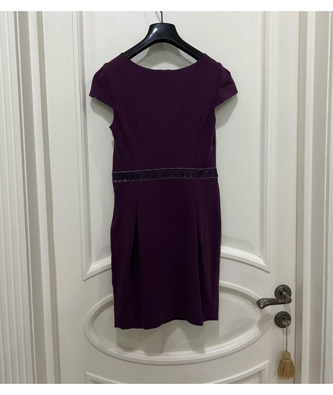 LIU JO Фиолетовое вискозное коктейльное платье, фото 4