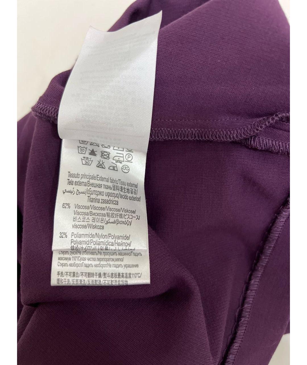 LIU JO Фиолетовое вискозное коктейльное платье, фото 6