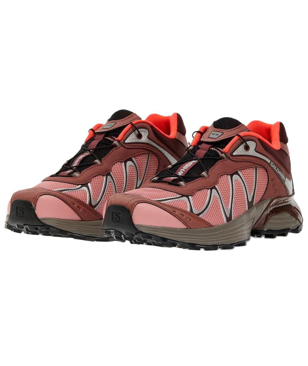 SALOMON Красные текстильные низкие кроссовки / кеды, фото 3