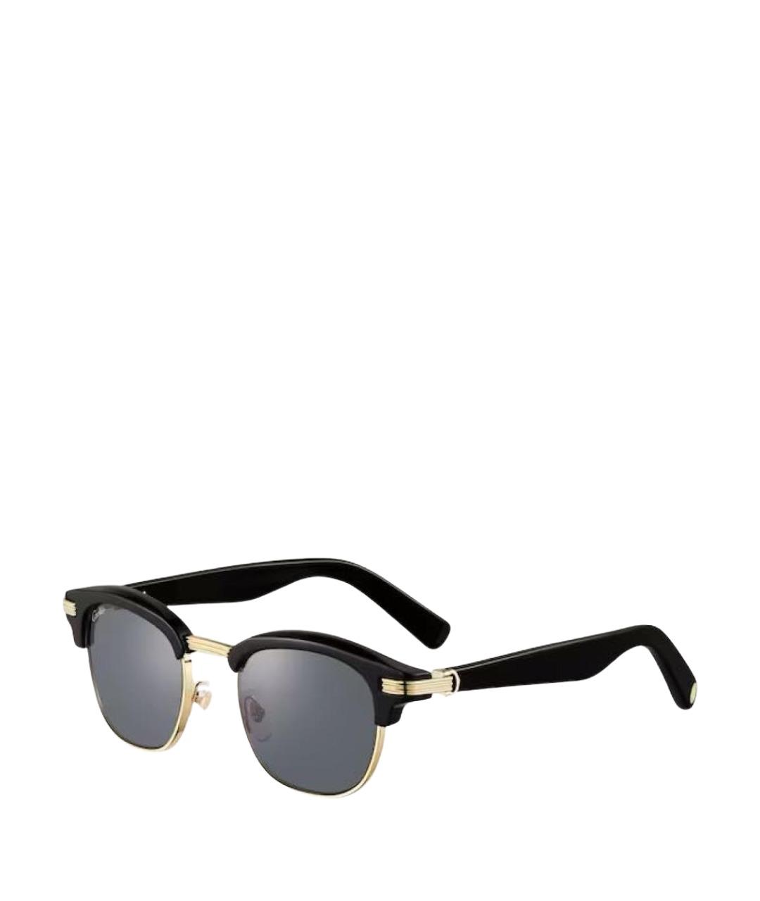 CARTIER Золотые пластиковые солнцезащитные очки, фото 1