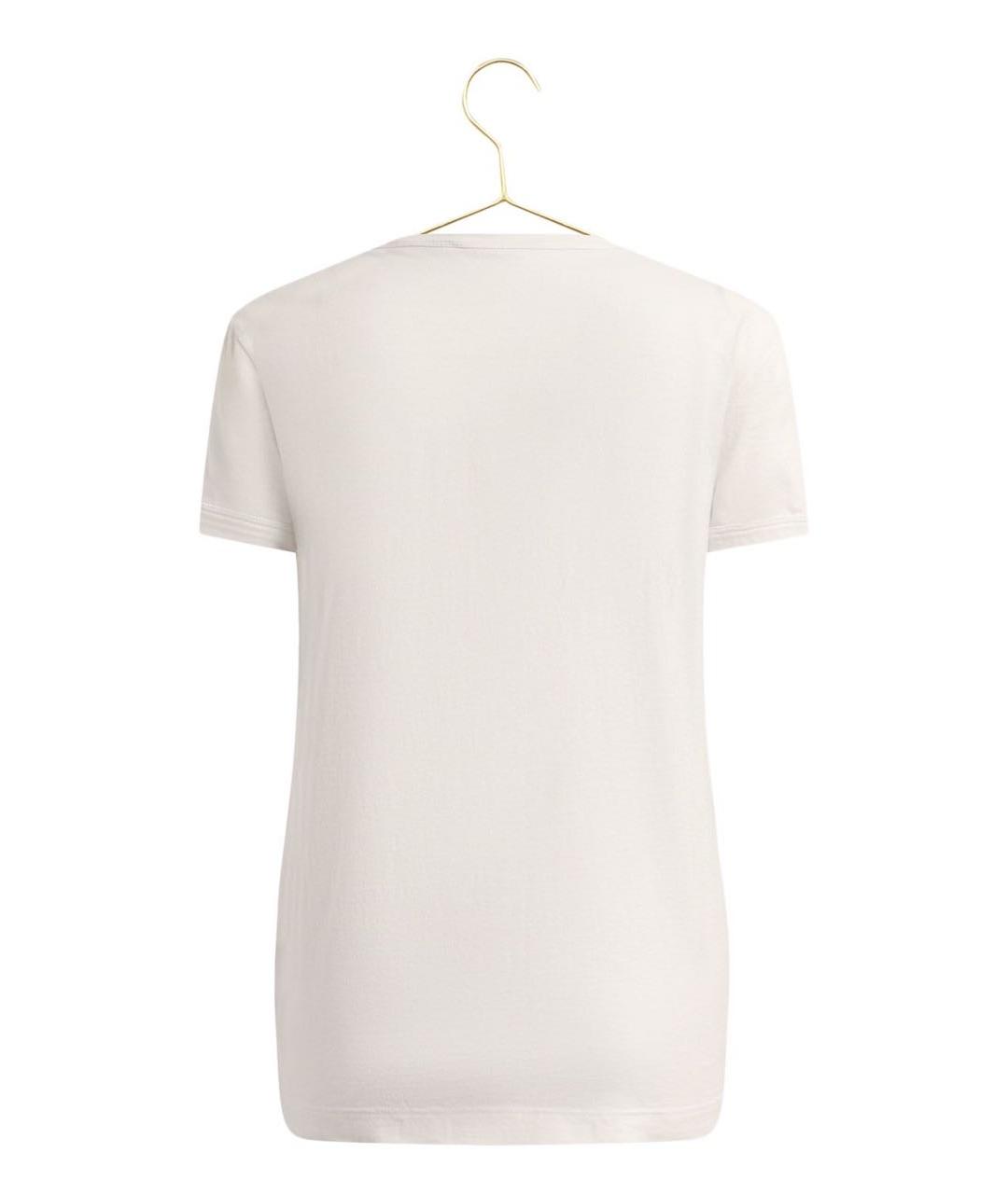 DOLCE&GABBANA Белая хлопковая футболка, фото 3