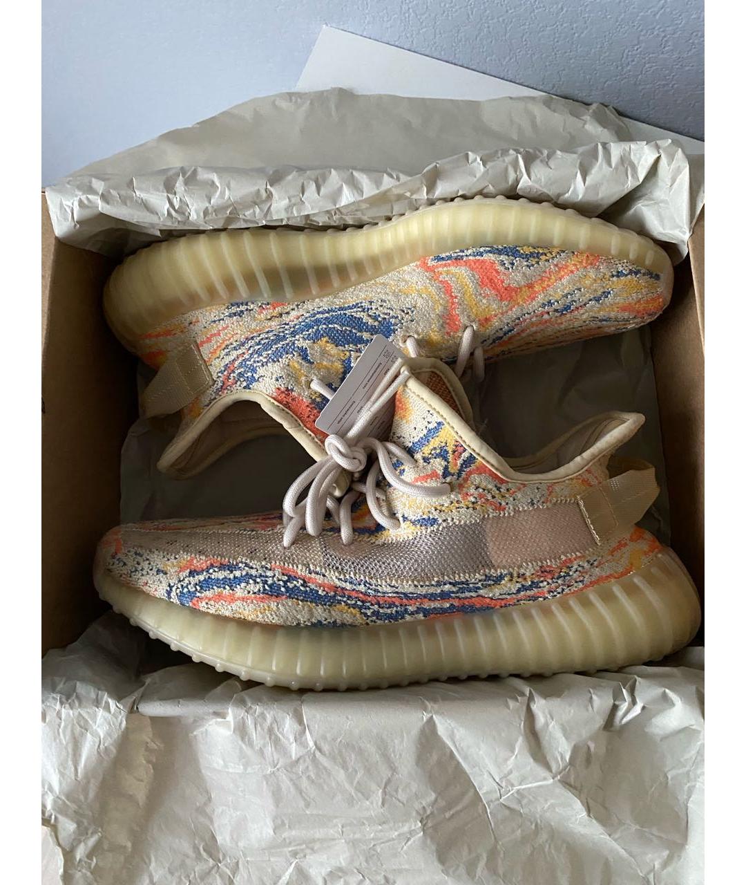 ADIDAS YEEZY Мульти текстильные низкие кроссовки / кеды, фото 2