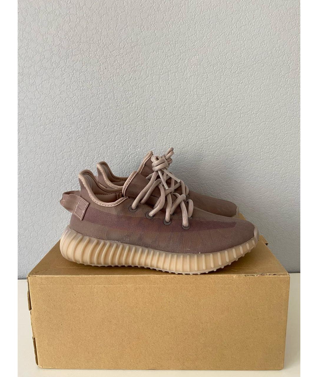 ADIDAS YEEZY Серые текстильные низкие кроссовки / кеды, фото 4