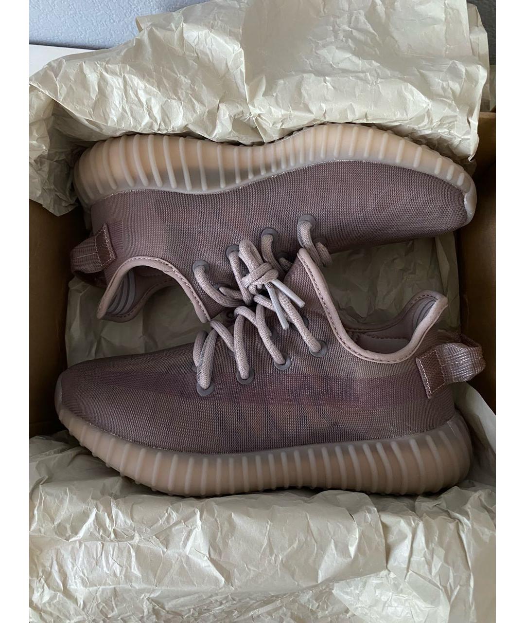 ADIDAS YEEZY Серые текстильные низкие кроссовки / кеды, фото 2