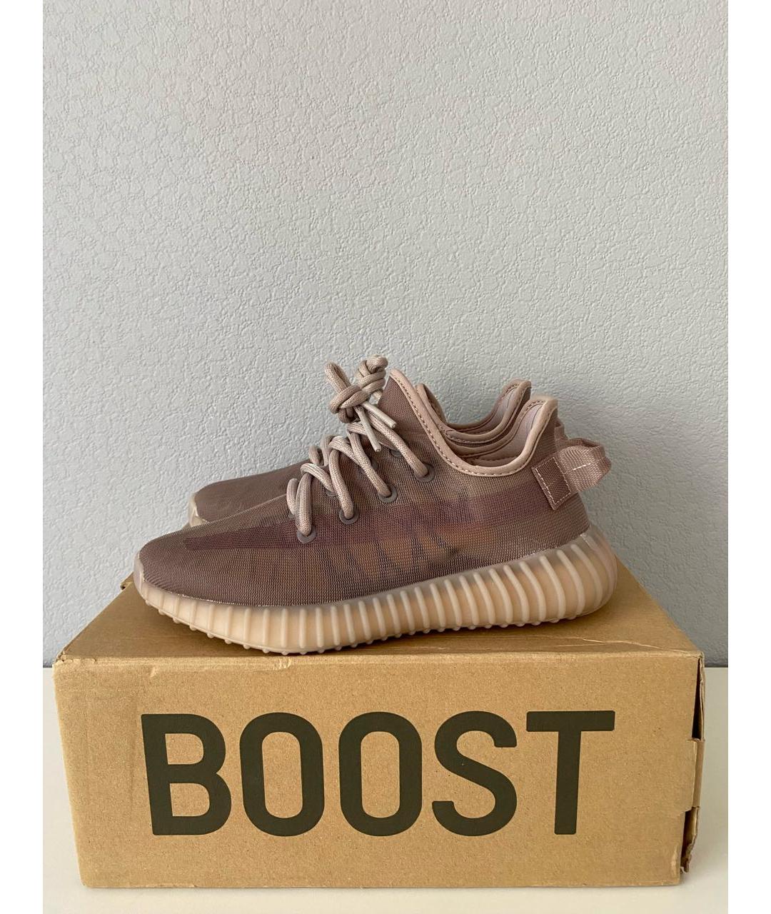 ADIDAS YEEZY Серые текстильные низкие кроссовки / кеды, фото 3