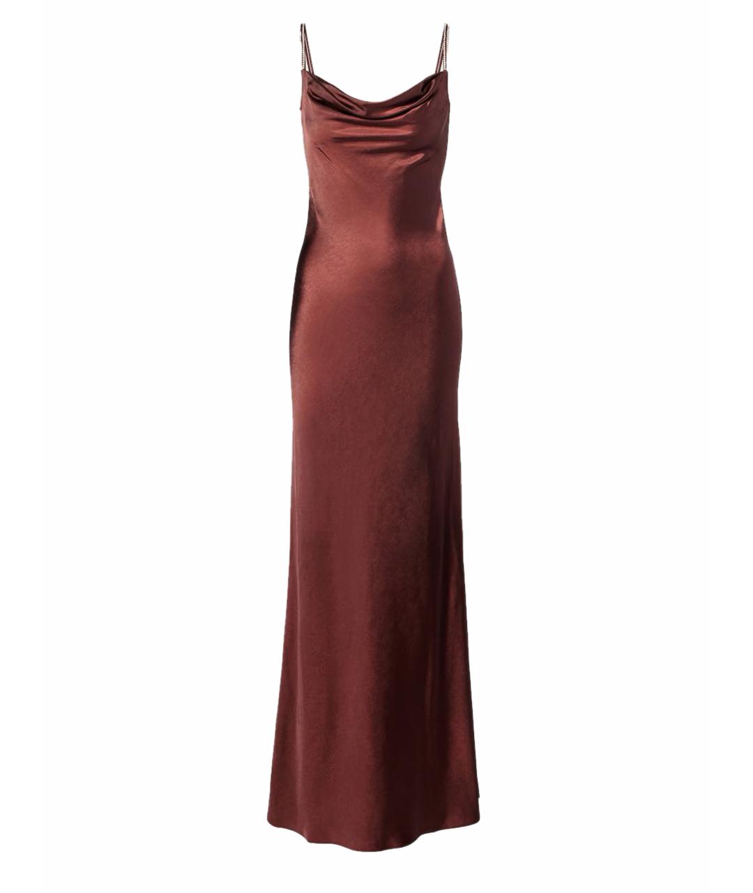 SELF-PORTRAIT Бордовое полиэстеровое коктейльное платье, фото 1
