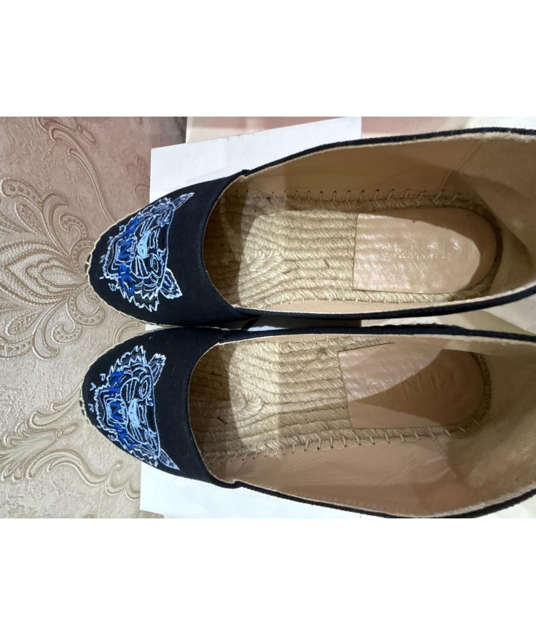 KENZO Черные текстильные эспадрильи, фото 3