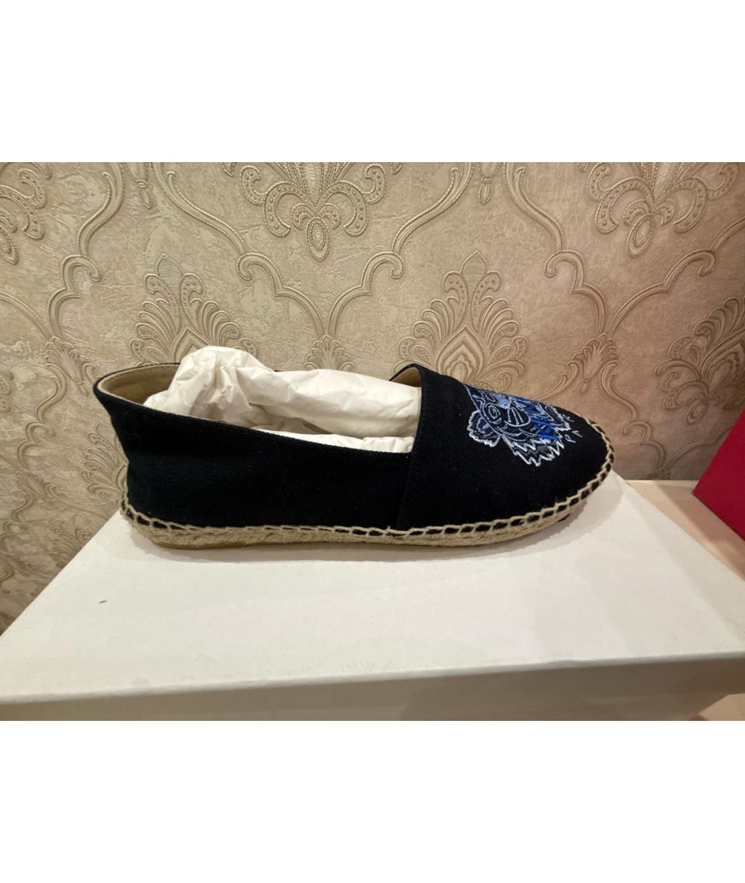 KENZO Черные текстильные эспадрильи, фото 5