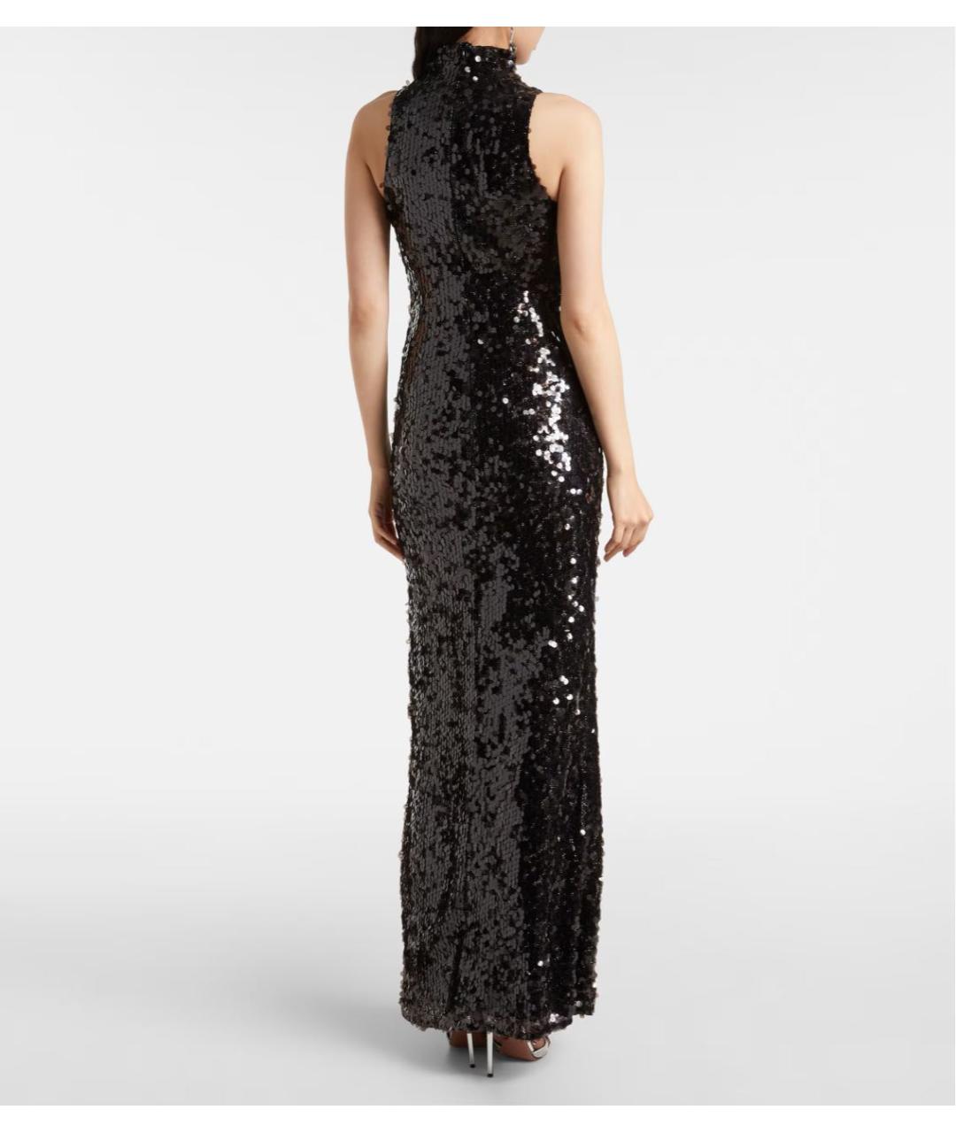 CHRISTOPHER ESBER Черное полиэстеровое вечернее платье, фото 3