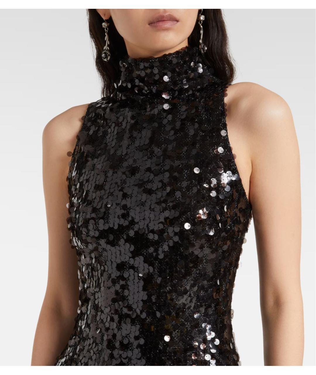 CHRISTOPHER ESBER Черное полиэстеровое вечернее платье, фото 4