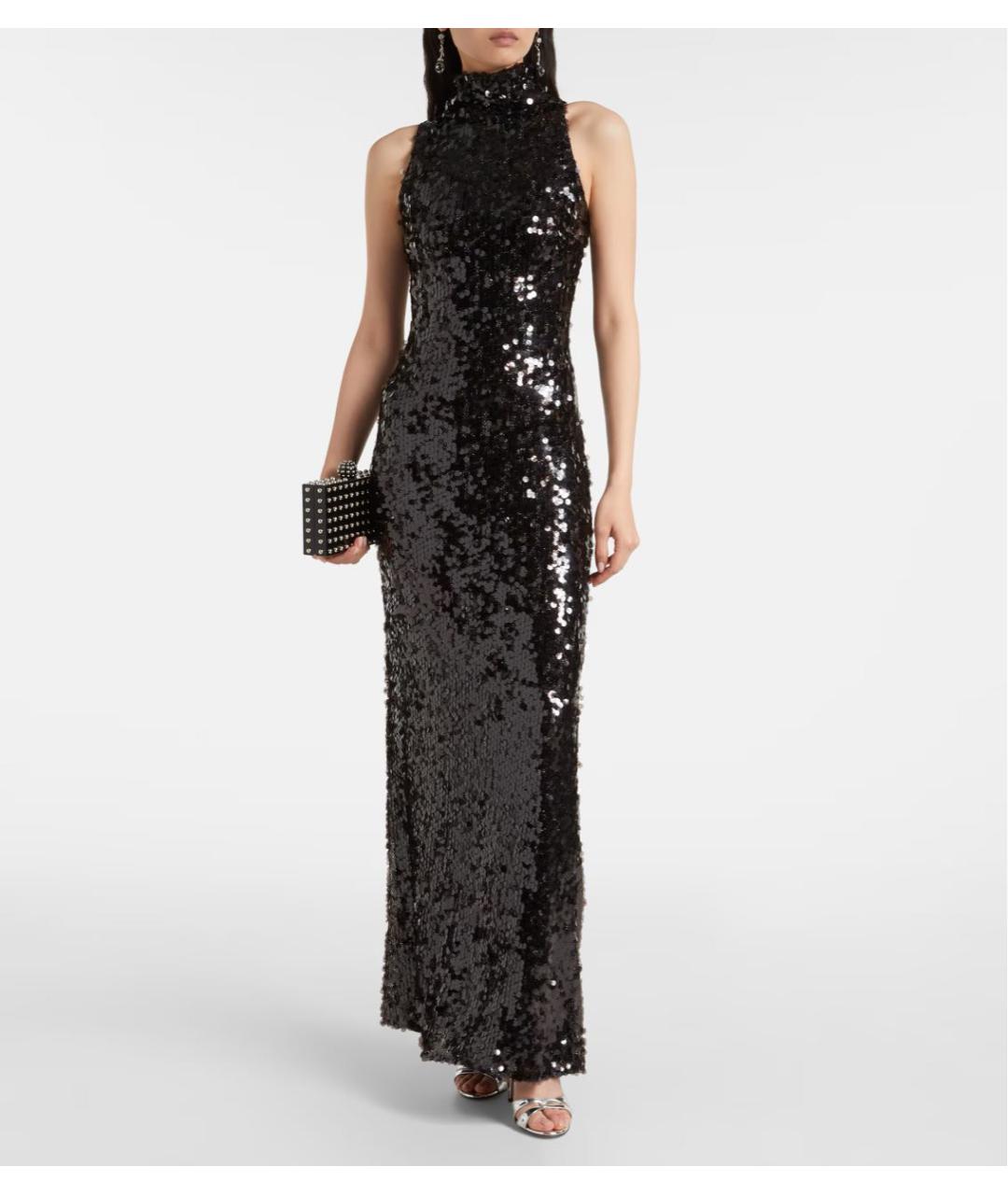 CHRISTOPHER ESBER Черное полиэстеровое вечернее платье, фото 2