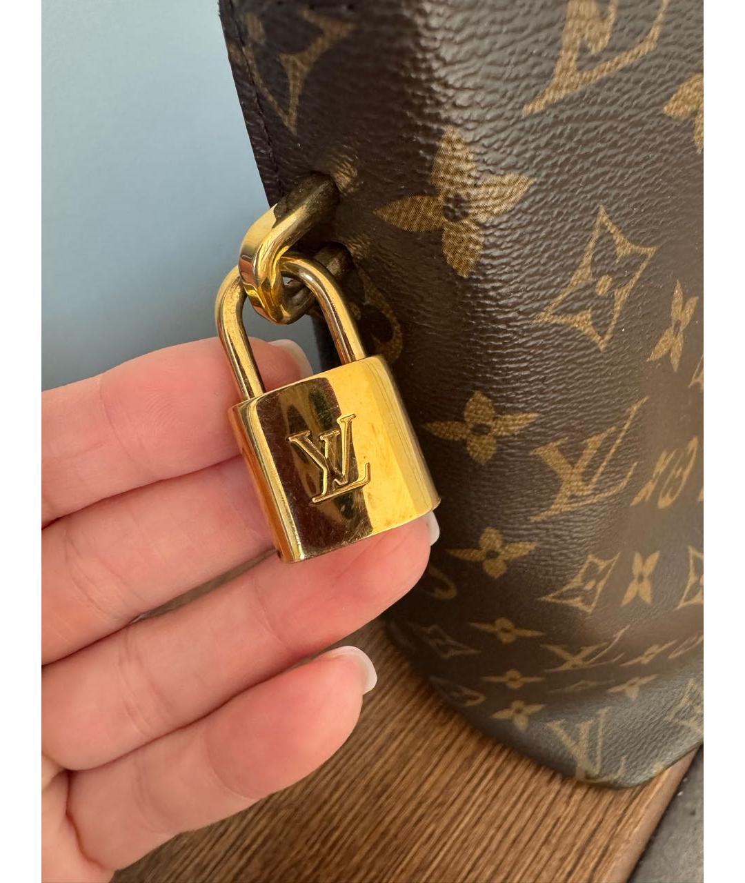 LOUIS VUITTON Коричневая сумка тоут, фото 5