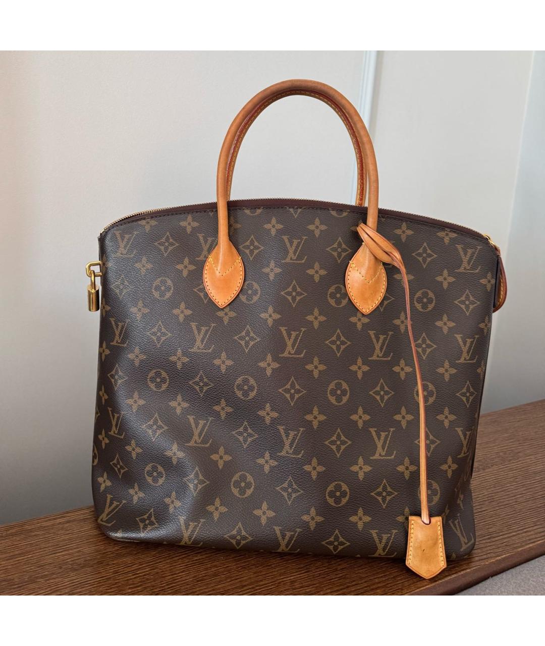 LOUIS VUITTON Коричневая сумка тоут, фото 7