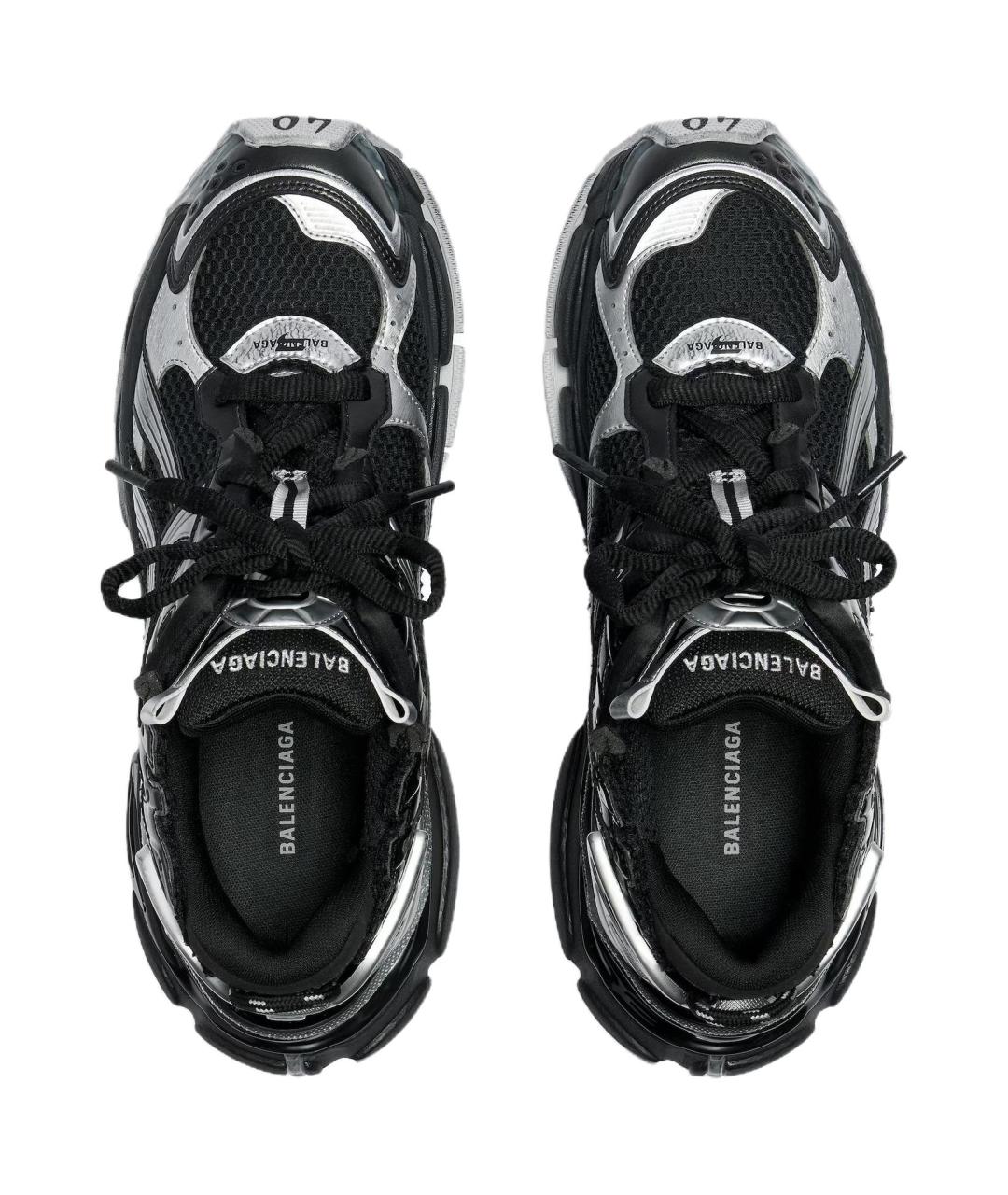 BALENCIAGA Черные низкие кроссовки / кеды, фото 5