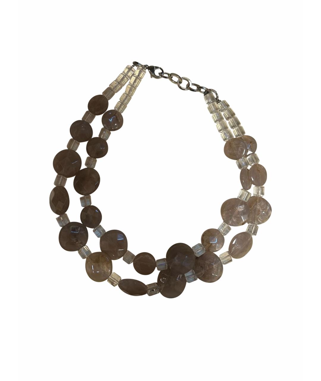 ARMANI COLLEZIONI Бежевое колье, фото 1