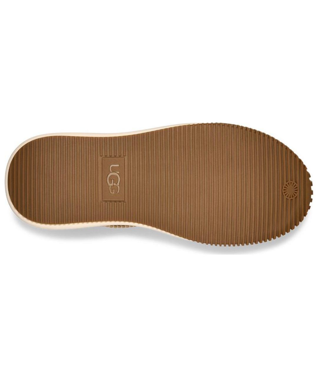 UGG AUSTRALIA Коричневые текстильные кроссовки, фото 6