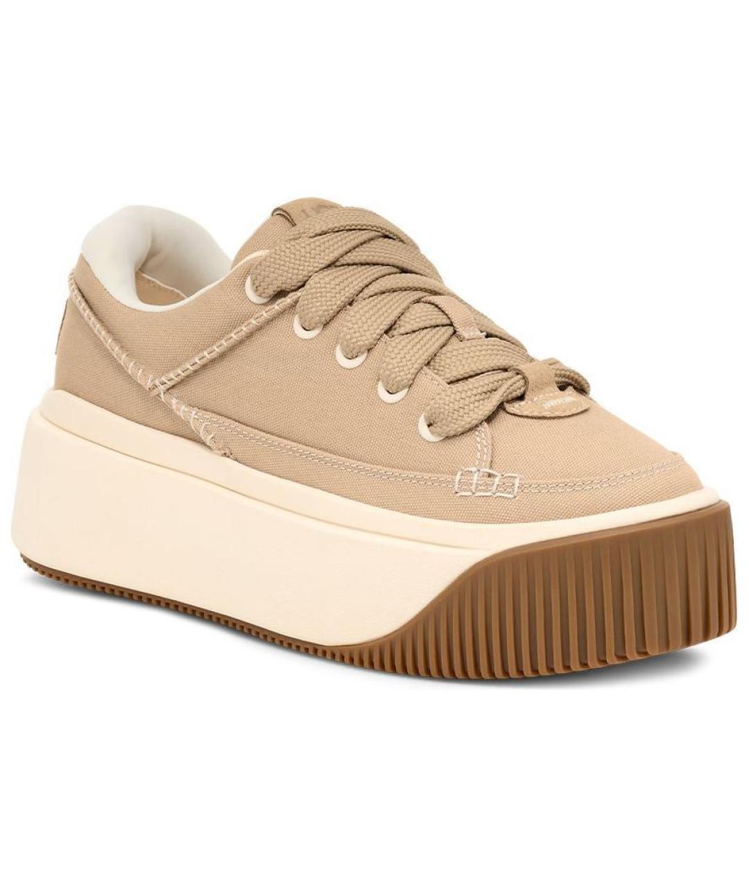 UGG AUSTRALIA Коричневые текстильные кроссовки, фото 3