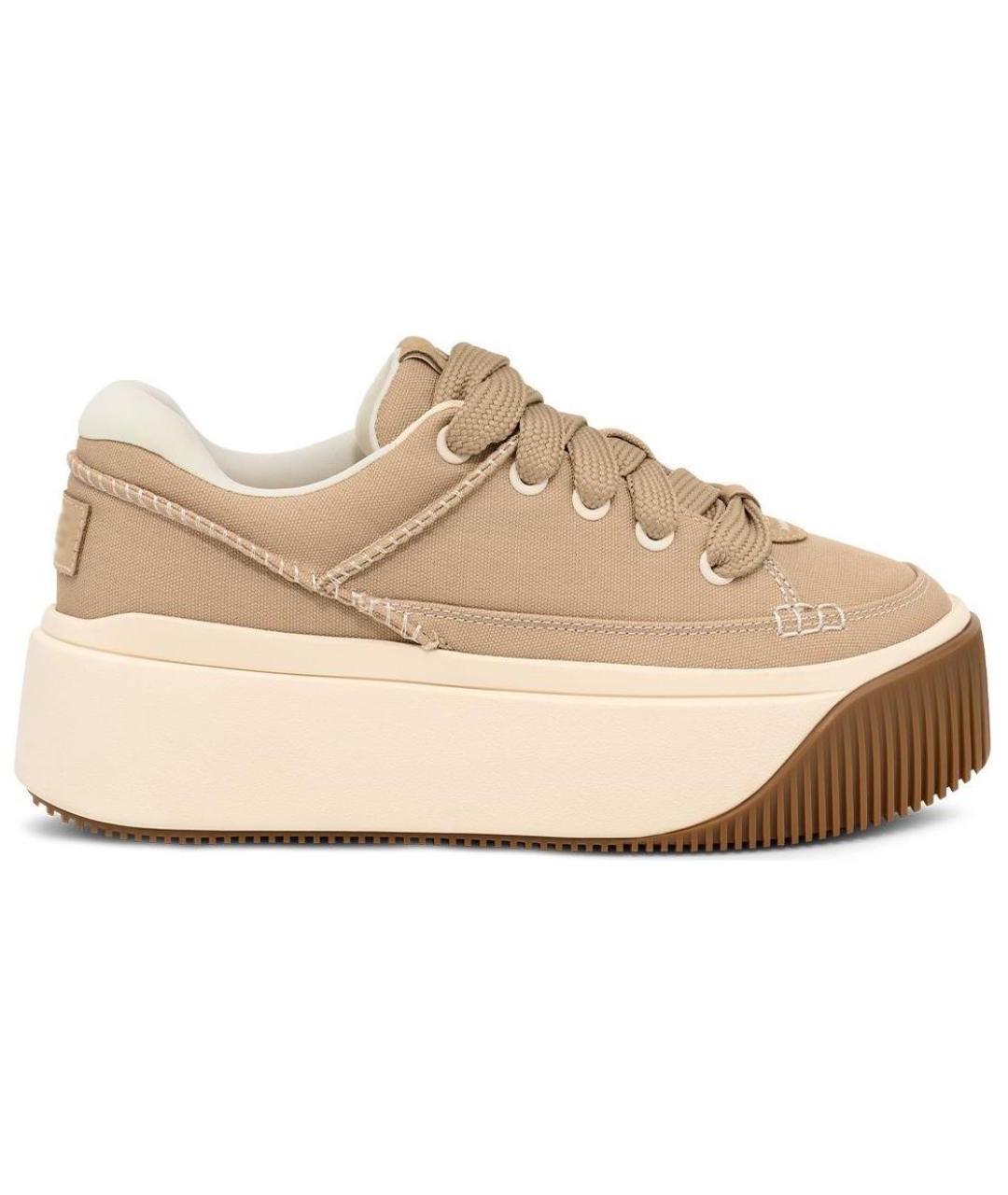 UGG AUSTRALIA Коричневые текстильные кроссовки, фото 1