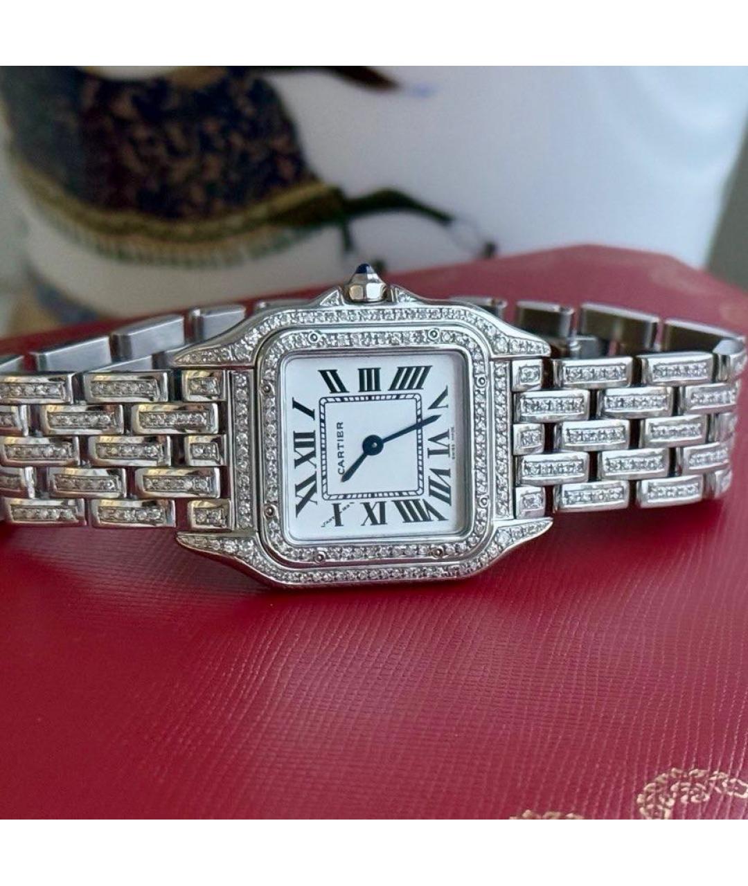 CARTIER Белые часы из белого золота, фото 4