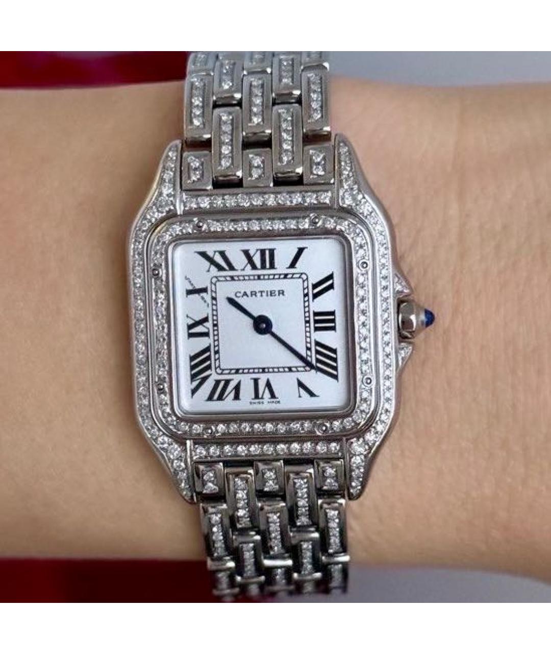 CARTIER Белые часы из белого золота, фото 9