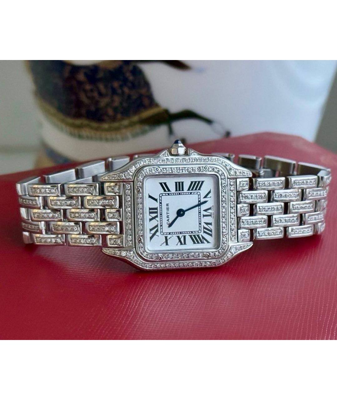 CARTIER Белые часы из белого золота, фото 3