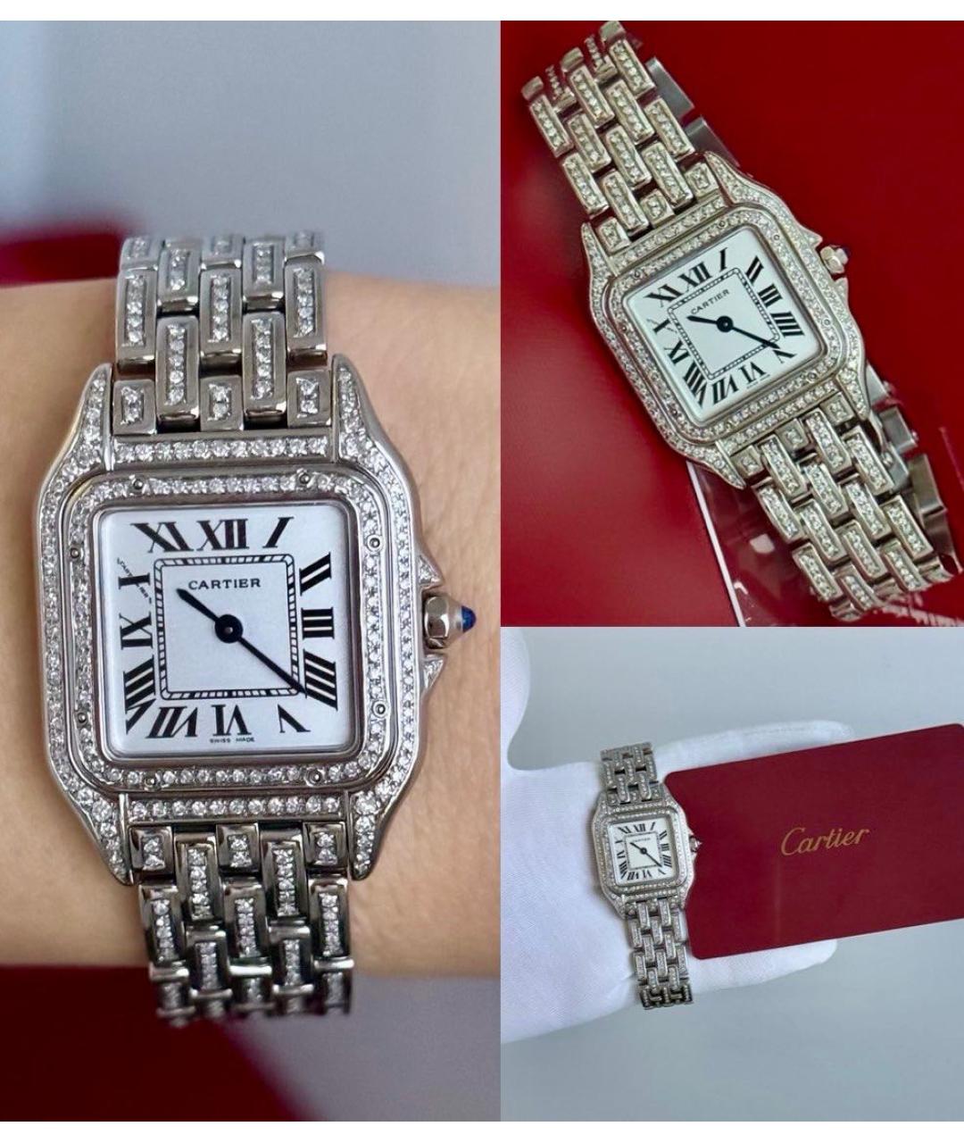 CARTIER Белые часы из белого золота, фото 5