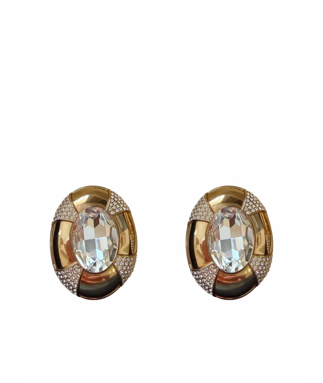 SAINT LAURENT Золотые металлические клипсы, фото 1