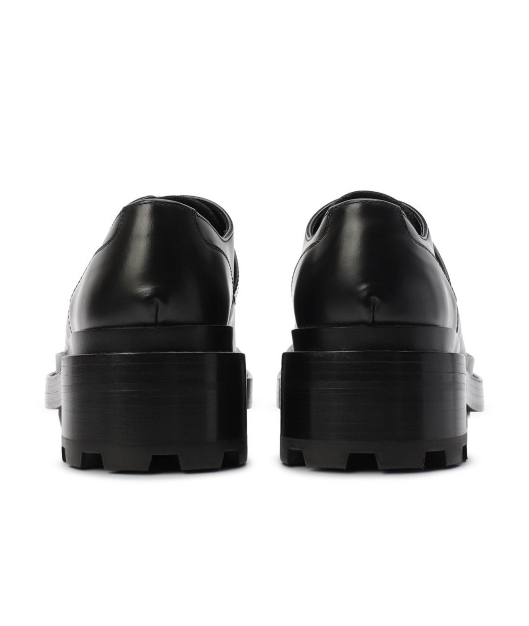 HERMES Черные кожаные брогги и оксфорды, фото 4