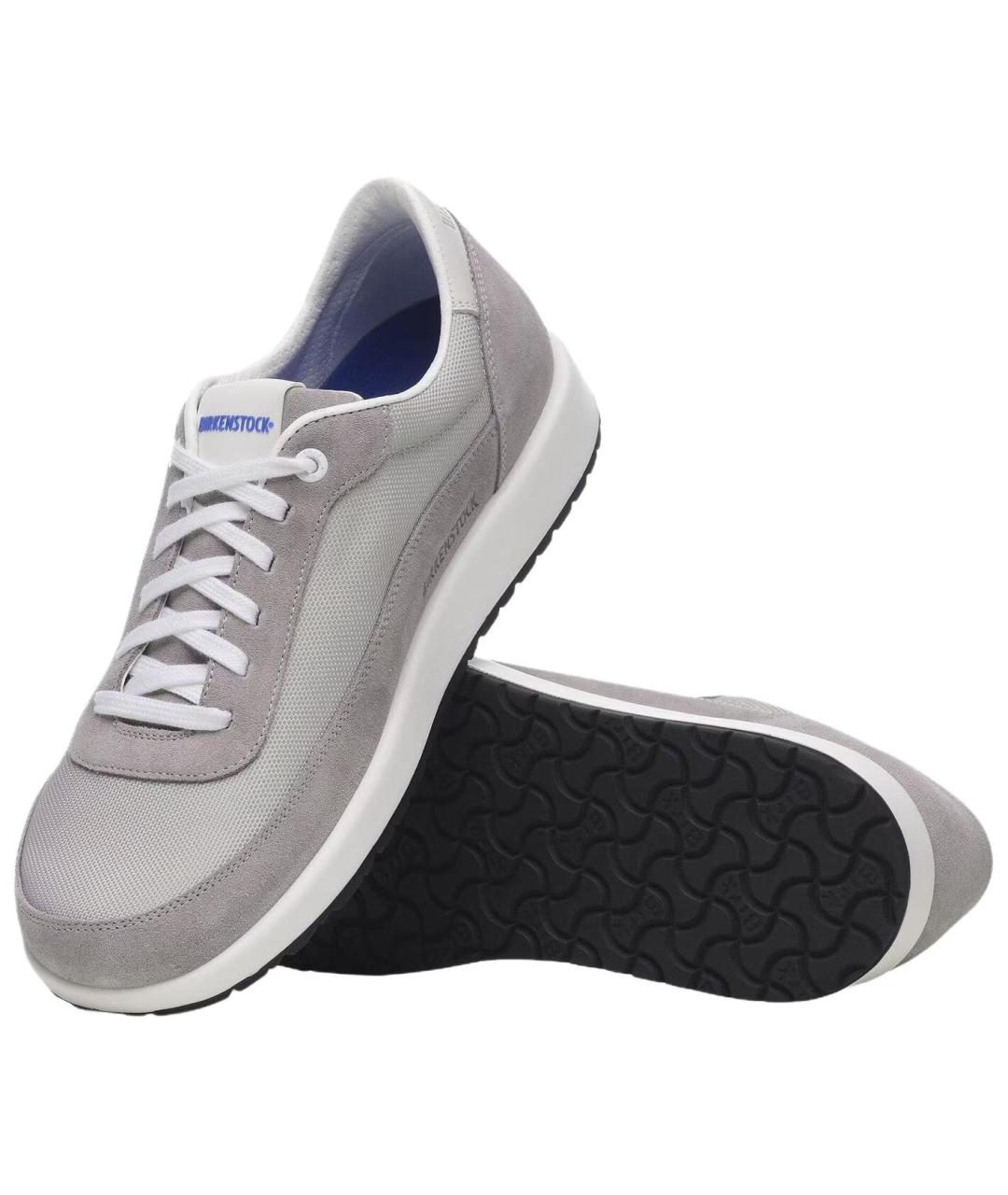 BIRKENSTOCK Серые замшевые кроссовки, фото 5