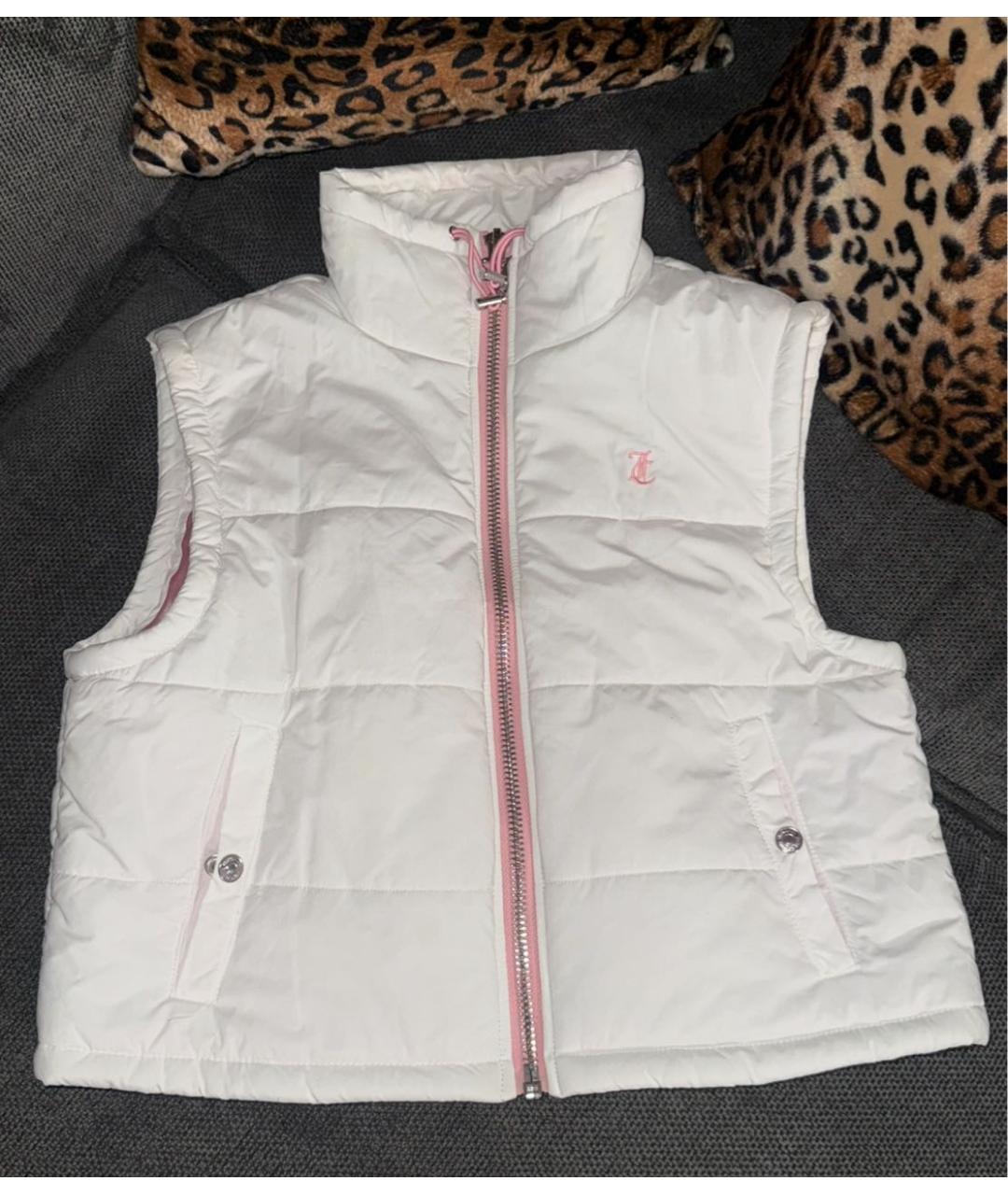 JUICY COUTURE Белый полиэстеровый жилет, фото 3