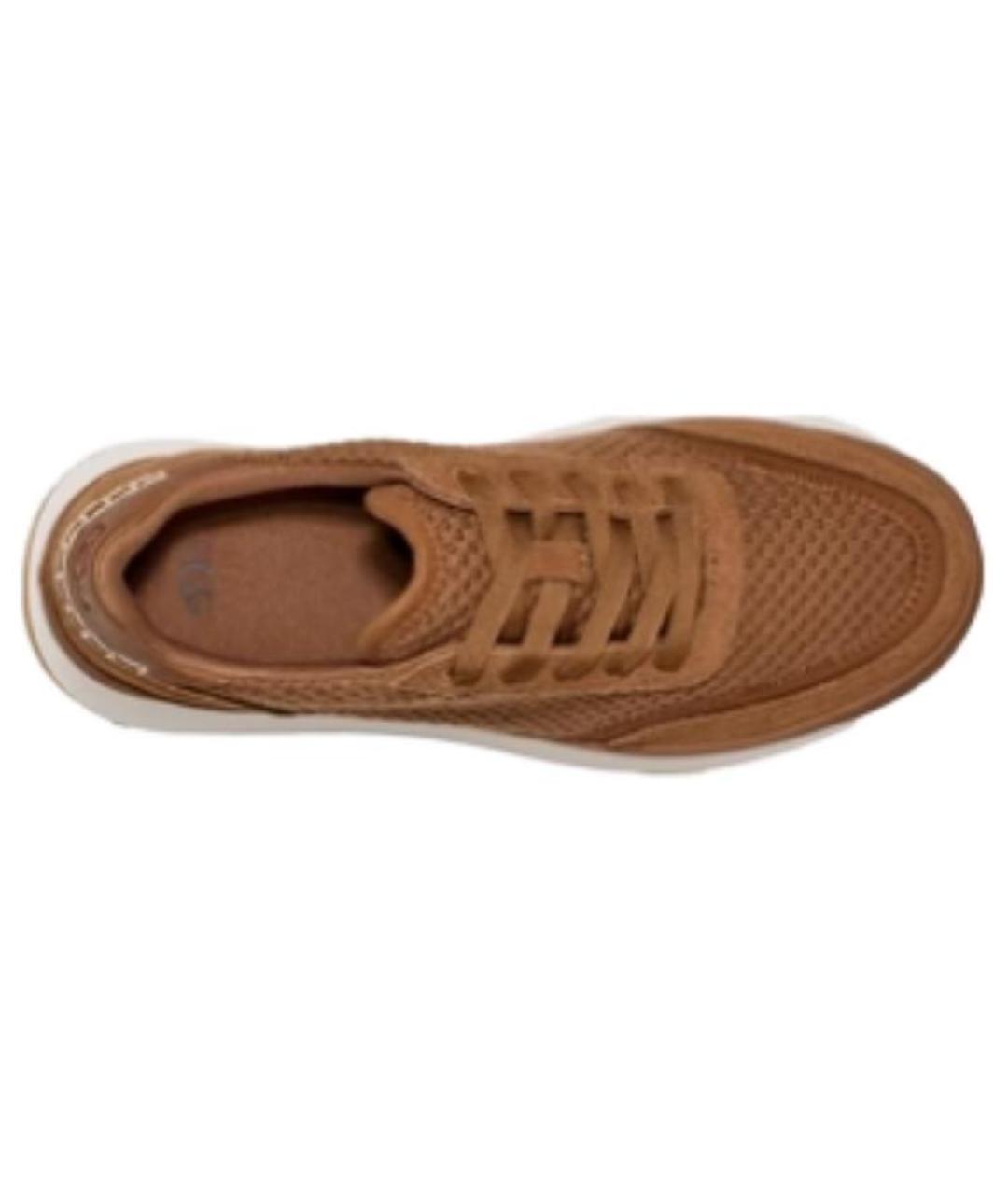 UGG AUSTRALIA Коричневые нубуковые кроссовки, фото 4