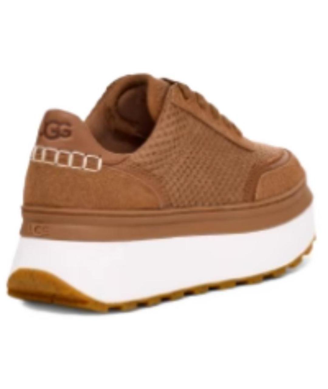 UGG AUSTRALIA Коричневые нубуковые кроссовки, фото 3