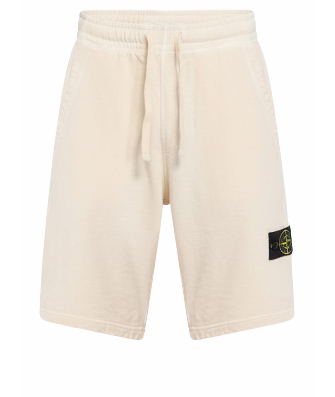 STONE ISLAND Бежевые шорты, фото 1