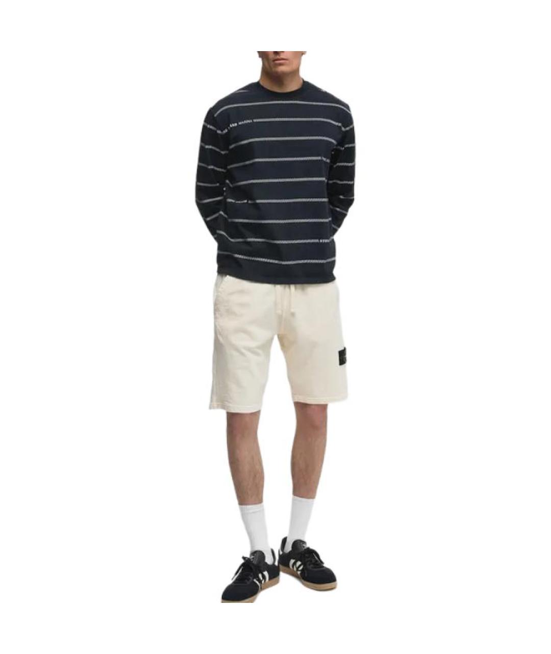 STONE ISLAND Бежевые шорты, фото 4