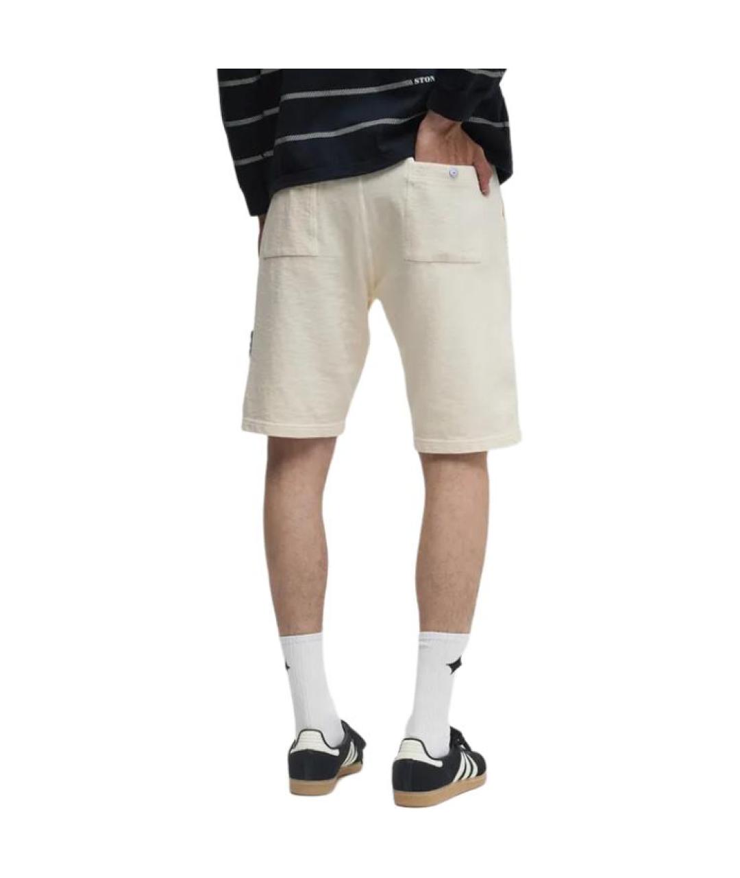 STONE ISLAND Бежевые шорты, фото 5