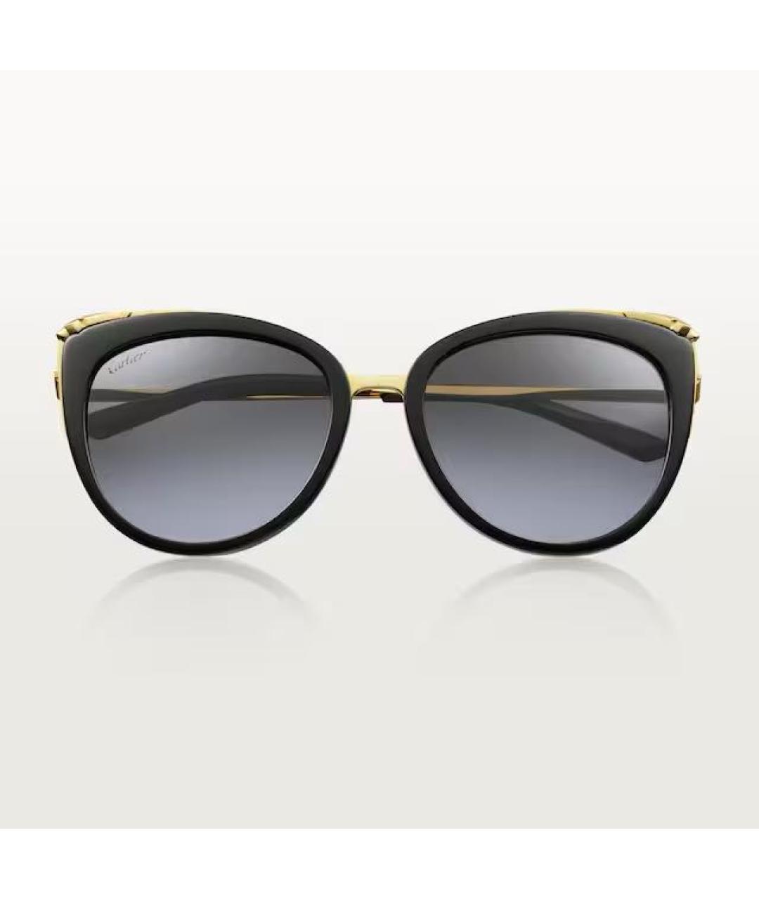 CARTIER Черные пластиковые солнцезащитные очки, фото 2