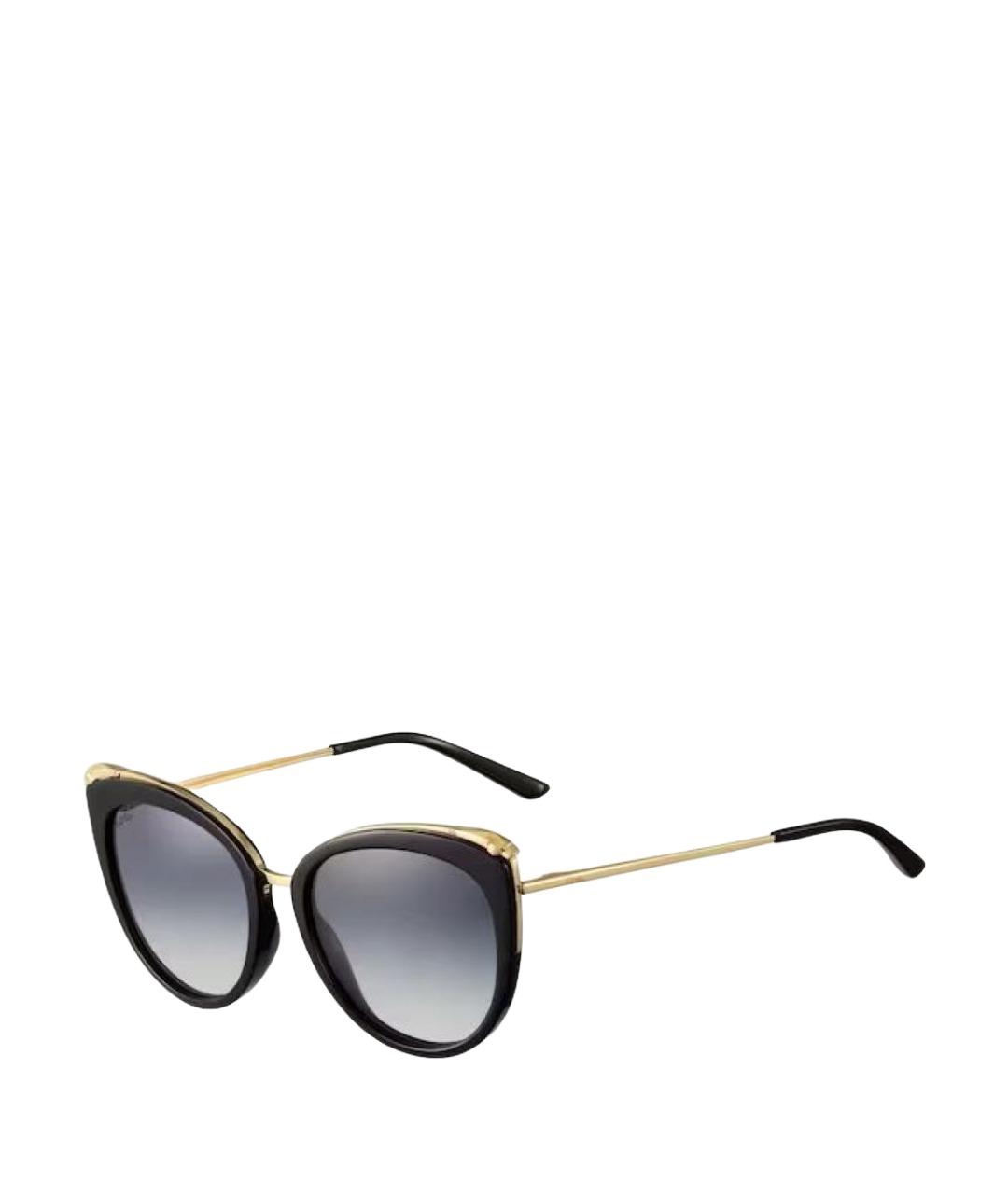 CARTIER Черные пластиковые солнцезащитные очки, фото 1