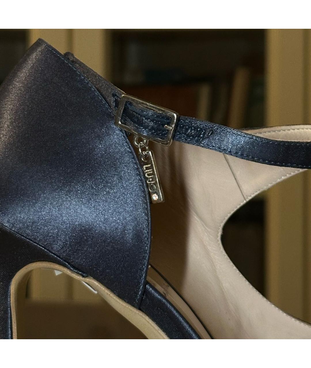 LIU JO Темно-синие босоножки, фото 5