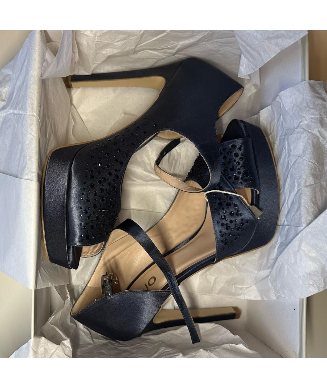 LIU JO Темно-синие босоножки, фото 4