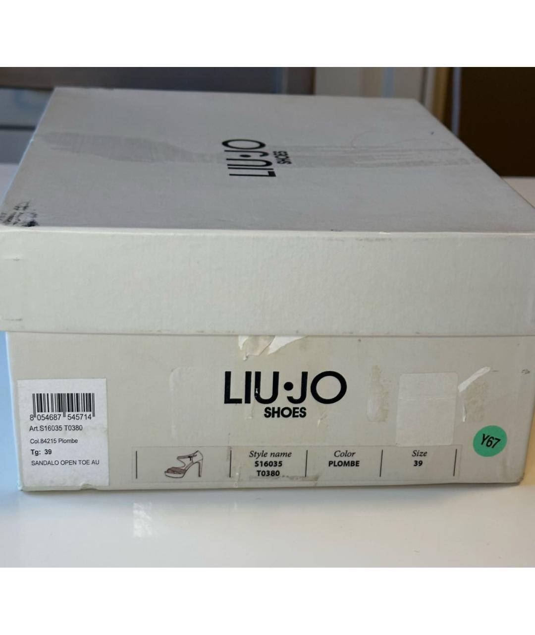 LIU JO Темно-синие босоножки, фото 7