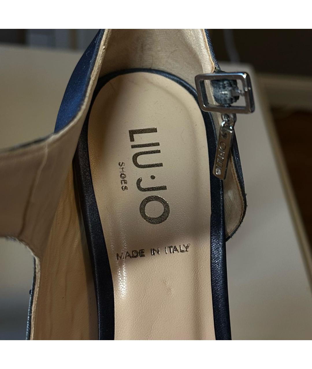 LIU JO Темно-синие босоножки, фото 6