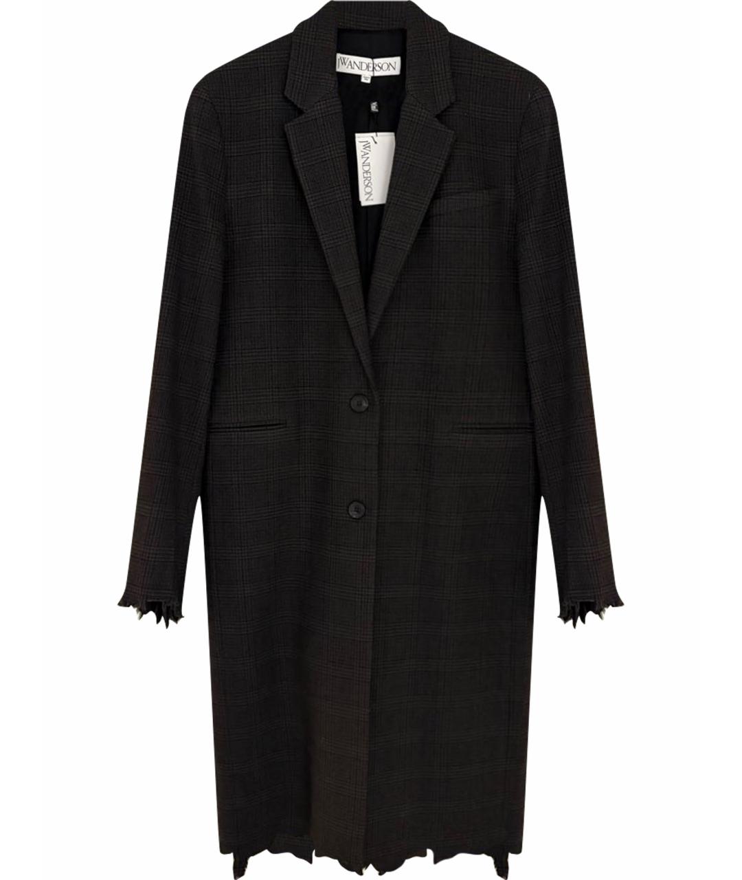 J.W.ANDERSON Серое шерстяное пальто, фото 1
