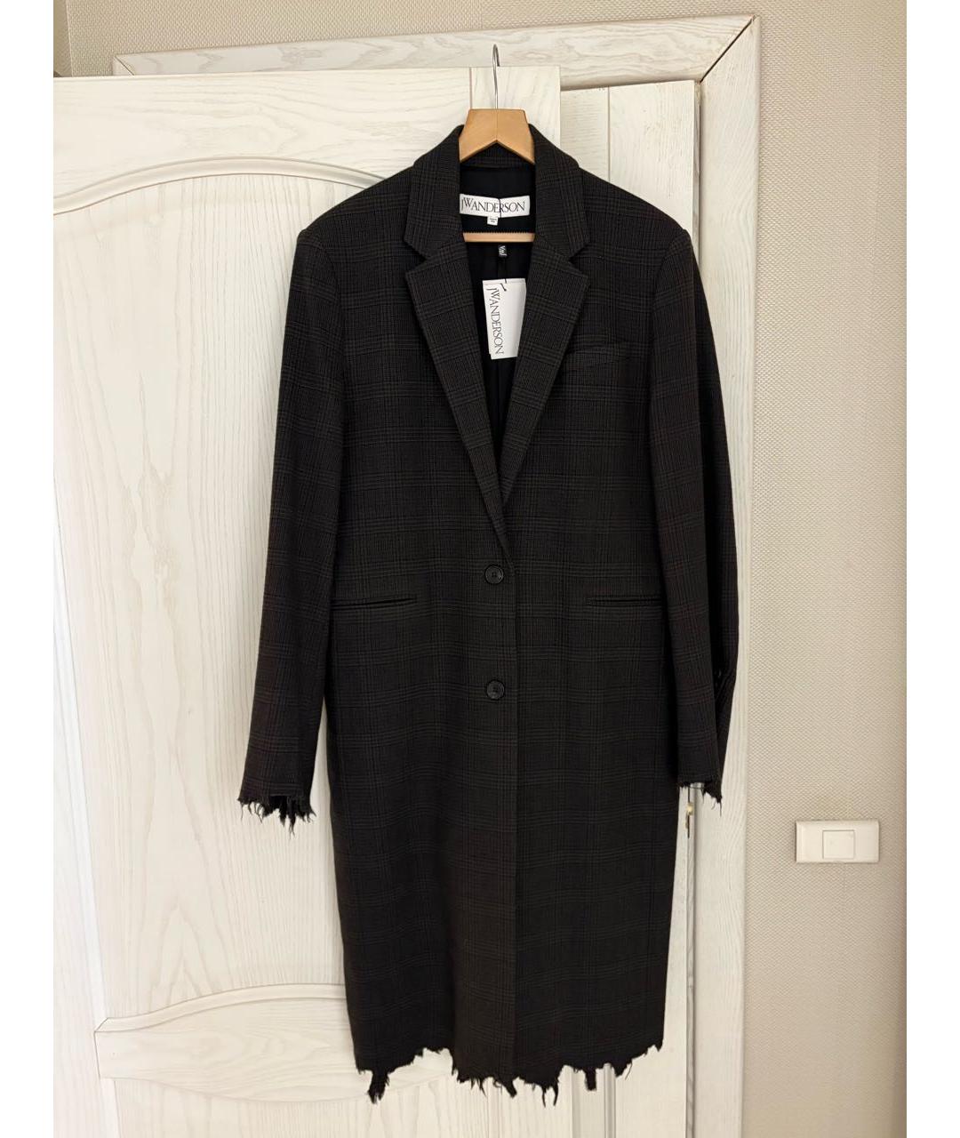 J.W.ANDERSON Серое шерстяное пальто, фото 9