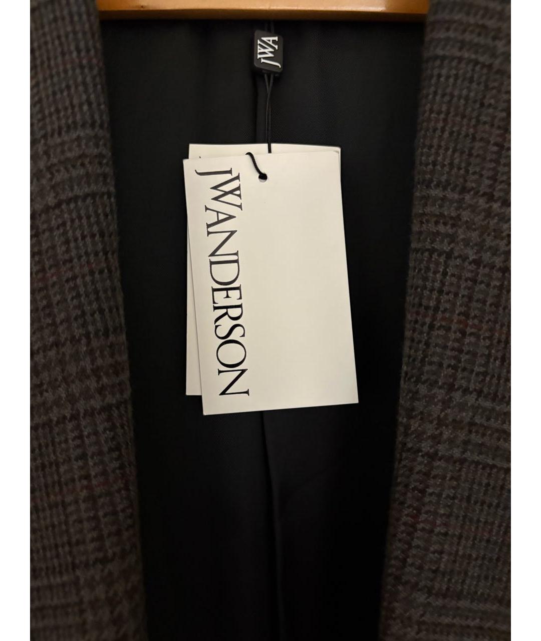 J.W.ANDERSON Серое шерстяное пальто, фото 4