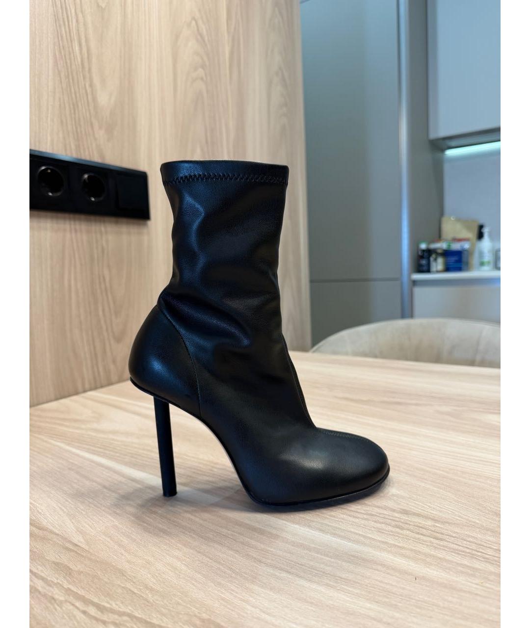 LE SILLA Черные кожаные ботильоны, фото 5