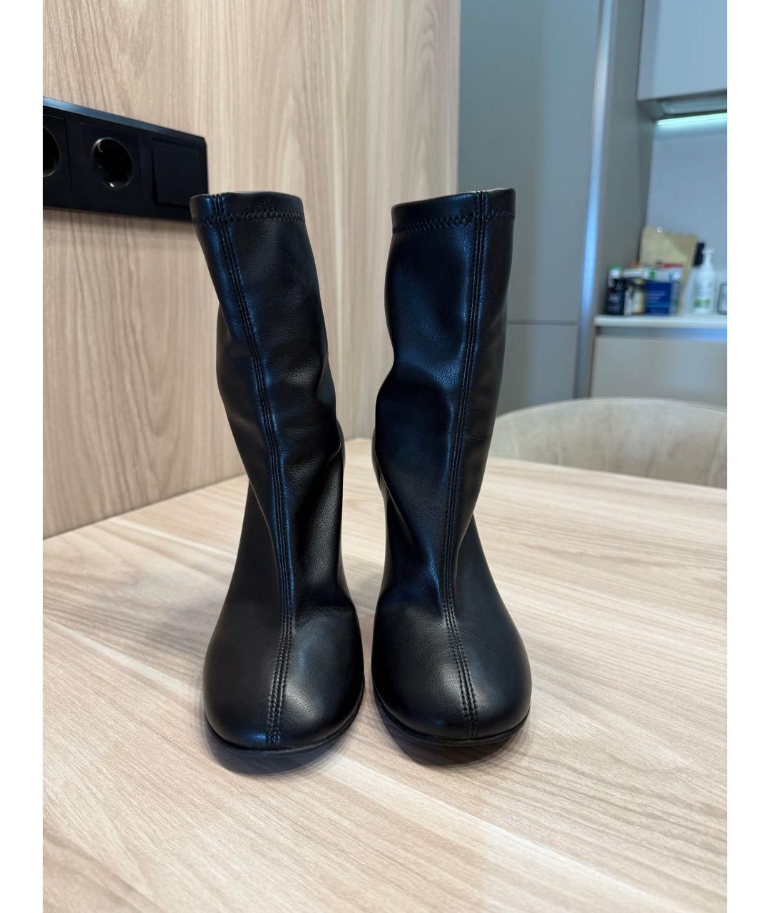 LE SILLA Черные кожаные ботильоны, фото 2