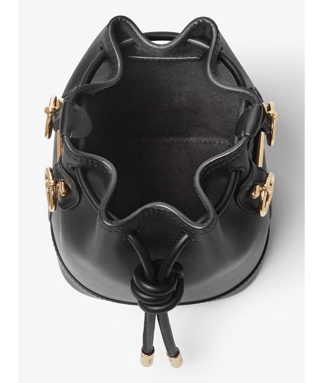 FENDI Черная кожаная сумка с короткими ручками, фото 4